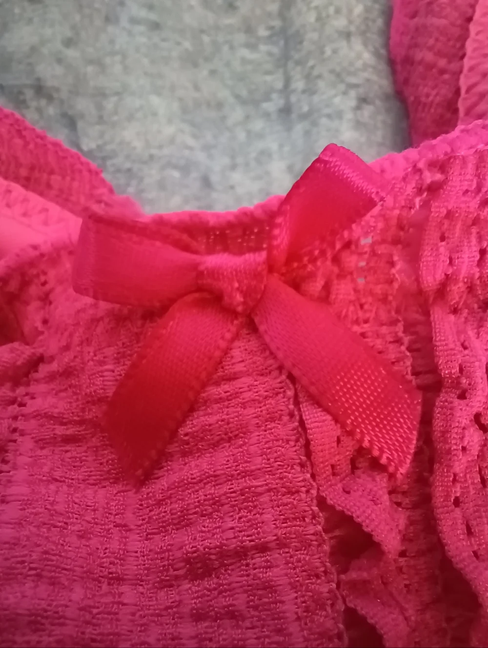 Seamoly Women's Pink Ruffle Triangle Bikini Set L - Picture 2 of 11